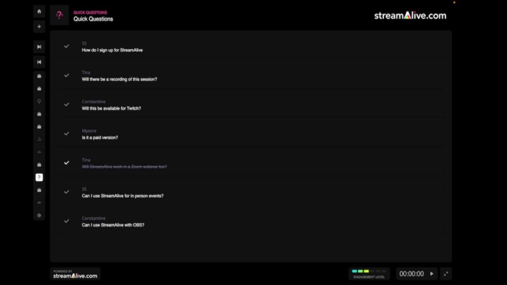 StreamAlive - Plan, Track, Increase & Analyze Live Audience Engagement